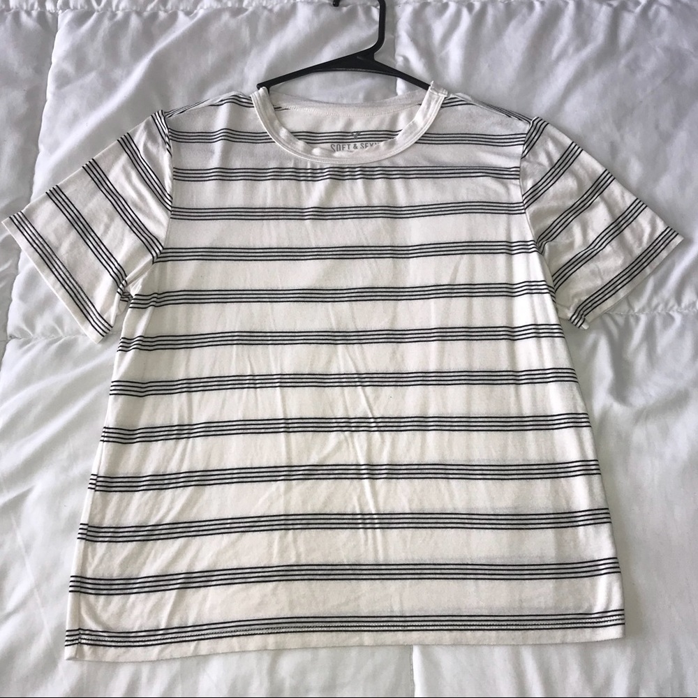 Boxy Striped Tee - Picture 2 of 4